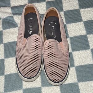 Sperry Pink Mesh Slip-On Shoes